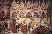 ALTICHIERO da Zevio Virgin Being Worshipped by Members of the Cavalli Family painting